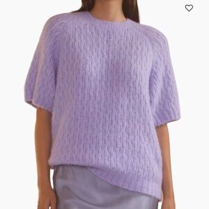 Cynthia Rowley Cotton Short-Sleeve Sweater